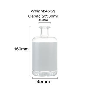 OEM ويسكي براندي فودكا تيكيلا بشعار شفاف مخصص - Product Image 3