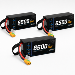Batterie polymère au lithium JOTEN personnalisée 6500mAh 22.2V 6S 100C haute puissance 144.30Wh pour applications de drones FPV, UAV, RC, fourniture OEM - Product Image 1