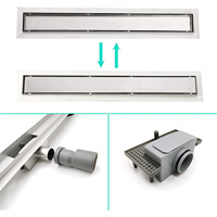 Caniveau de douche anti-odeur de haute qualité, drain de sol linéaire en acier inoxydable SS304 de 600 mm, le plus vendu