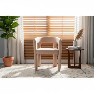 Premium Quality Durable Velvet <b>Armchair</b> Fully Upholstered with Curved Back and Soft Seating for Living Room and Office Use - Product Image 3