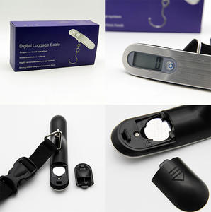 디지털 수하물 저울 50kg 휴대용 LCD 디스플레이 304 스테인레스 스틸 전자 저울 무게 균형 여행 가방 교수형 저울 - Product Image 5