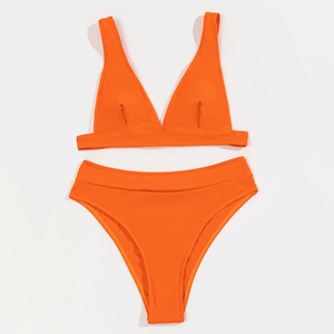 Traje de Baño de Diseñador 2024, <span class=keywords><strong>Bikini</strong></span> de Tela Spandex, Conjunto de <span class=keywords><strong>Bikini</strong></span> Básico, MOQ Pequeño - Product Image 2