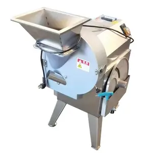 Máquina elétrica industrial para corte de frutas e legumes, cebola, banana, batata frita, cortador de legumes e frutas, cortador de cubos