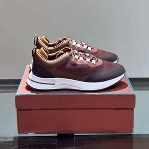 Chaussures décontractées pour hommes en dentelle de marque de créateur de haute qualité, chaussures de course rembourrées de marque tendance, chaussures de sport confortables en tissu maillé - Product Image 1