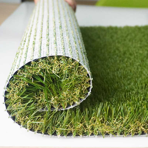 lush green natural looking garden artificial grass turf carpet