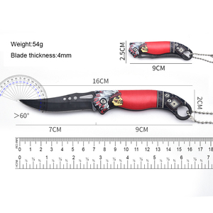 Hongrui indiano 3D stampa manico in plastica coltello da tasca per campeggio all'ingrosso coltello pieghevole esterno leggero 3 cr13 lama EDC - Product Image 4