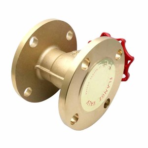 Válvula de compuerta perforada de latón JIS 5K Extremo con brida PN16 Válvula de bronce de montaje de brida manual para medios de alta temperatura General - Product Image 4