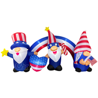 Décoration gonflable commerciale américaine indépendante pour événements du 4 juillet, décoration gonflable de l'oncle Sam à vendre
