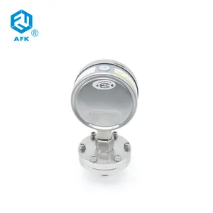 Stainless Steel Diaphragm Pressure Gauge 0-140psi 100mm Dial With Flange And Thread Connection
