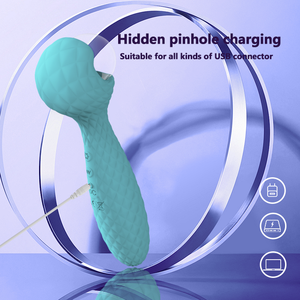 Vibrator Tahan Air dengan Gagang Panjang, Dapat Diisi Ulang via USB, 10 Kecepatan, untuk Wanita dengan Stimulasi Klitoris & Titik G - Product Image 3