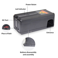 GH-190S 6000V haute tension électrique rongeur Zapper intérieur maison antiparasitaire tueur réutilisable souris piège intelligent Rat tueur