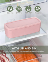 Moules à glace cylindriques en silicone de qualité alimentaire, écologiques, réutilisables, sans BPA, lavables au lave-vaisselle, faciles à nettoyer, antiadhésifs XYF