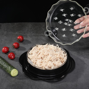 Déchiqueteur de viande BBQ transparent Syh195 avec couvercle pour gadgets de cuisine – Vente en gros - Product Image 1