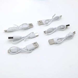 Cable de Carga Tipo-C a Micro USB de 20cm, 0.5A 1A, Conductor de Cobre Puro y Blindaje Trenzado, Blanco, Venta al Por Mayor - Product Image 6