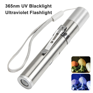 ไฟฉาย UV สีดำ365nm แสงอัลตราไวโอเลต LED สีดำไฟฉายเครื่องตรวจจับแสงสีดำแมงป่องเตียงแมลงเรซิ่นรักษาคราบสัตว์เลี้ยงสุนัขปัสสาวะ - Product Image 6
