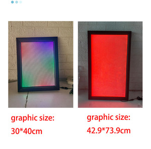 RGB Light Box <b>A2</b> Size RGB Color Backlit Light Box Customized Poster Aluminium <b>Frame</b> Wall Art Light Picture <b>Frame</b> - Product Image 3