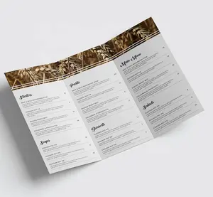 Best Quality Custom Art Paper Cardboard Folding Flyers Printing Brochure Service