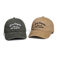 Gorra de Béisbol Personalizada al por Mayor con Bordado de Letras, 100% Algodón, Estilo Vintage Retro Y2K, Visera Curva sin Estructura, Ajustable, Unisex