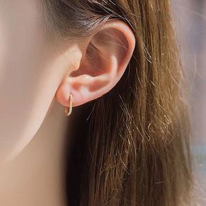 925 Sterling <b>Silver</b> Plated Crystal Natural Stone Trendy <b>Huggie</b> <b>Earrings</b> for Women Wedding Party Gift - Product Image 3