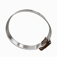 Collier de serrage à vis sans fin en acier inoxydable de type américain 8 mm 12,7 mm avec bande perforée SAE J1508 pour plomberie de camping-car et remorque