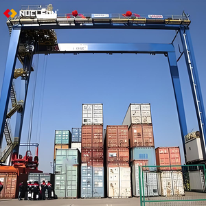 NUCLEON 20 ft 40 ft lốp cao su dầm đôi <span class=keywords><strong>container</strong></span> giàn cần cẩu Thiết bị nâng cho cổng nâng sử dụng - Product Image 3