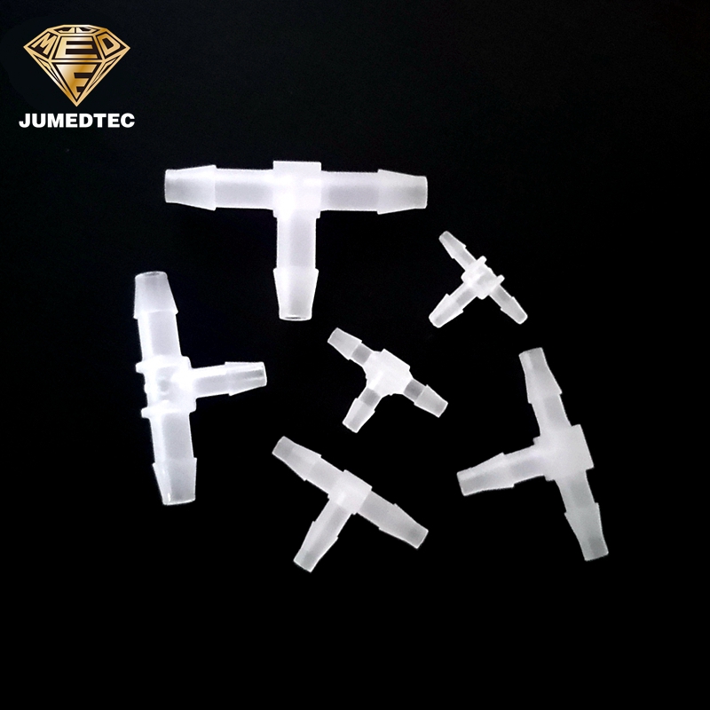 COBETTER 10pcs 3/8" Tee Fitting PP Plastic Equal Barbed 3 Way Hose Barb Fittings Splicer Joint Mender Union Adapter Pharmaceutical Polypropylene Connector - View #10
