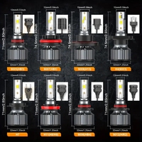 YD F3 3570 CSP App-Control RGB LED Ampoule de phare Système d'éclairage automatique pour Cayenne 12V 24V H11 H7 H4 H10 Lumière de voiture