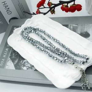 YASEEN - Rosario de Oración Tasbih Étnico y Elegante de 99 Cuentas de Vidrio Multicolor de 8 mm para Hombres y Mujeres - Product Image 1