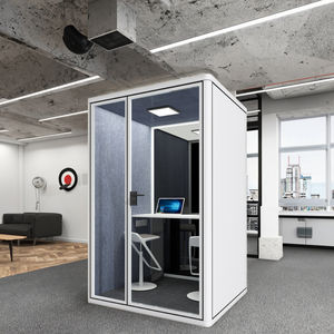 Cabina Telefónica <span class=keywords><strong>de</strong></span> Oficina con Estructura <span class=keywords><strong>de</strong></span> Acero Insonorizada <span class=keywords><strong>de</strong></span> Diseño Moderno con Marco <span class=keywords><strong>de</strong></span> Aluminio para Trabajo/Reuniones en Hoteles y Almacenes - Product Image 1