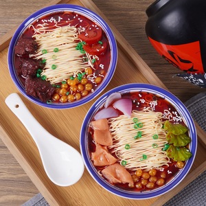 Modelo de fideos de res realistas a escala 1:1 para video corto; accesorios de comida realistas: fideos de res estofados y fideos de tripas de cerdo. - Product Image 3