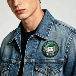 Patch moral personnalisé en PVC 3D avec fixation Velcro, design unité d'équipe pour uniformes, sacs et équipements – Vente directe usine en gros - Product Image 2