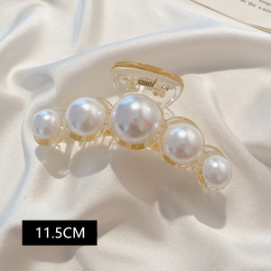 Pinzas de pelo personalizadas, pinzas de pelo de perlas, pinzas de mandíbula antideslizantes para atrapar el pelo, accesorios Hiar para mujeres y niñas de pelo largo grueso - Product Image 3