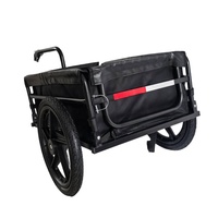 Remorque de Fret Pliable Robuste pour Vélo et Moto Électriques, Chariot de Transport et Bagages