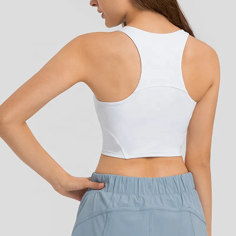 Custom Women Casual Sleeveless Yoga Tank Top Vest Breathable Quick Dry Eco-Friendly Anti-Pilling Anti-Shrink Elastic