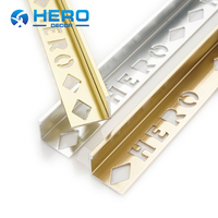 Profilé en L pour mur, service OEM personnalisé en usine avec logo et emballage, garniture d'angle en aluminium pour carrelage