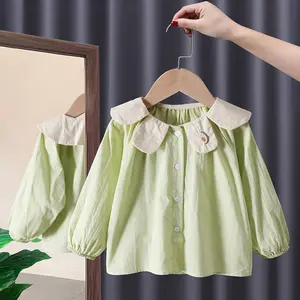 2024 Spring Autumn Baby Children Blouses Sweet Lovely Princess Girls Shirts