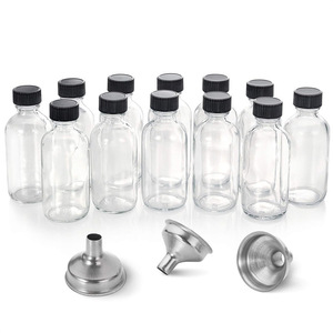 Bouteilles en verre rondes <span class=keywords><strong>de</strong></span> Boston d'approvisionnement direct d'usine pour le vin <span class=keywords><strong>Bouteille</strong></span> <span class=keywords><strong>de</strong></span> condiment d'huile d'olive 60ml 120ml 240ml - Product Image 2