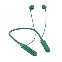 Casque tour de cou sans fil G09 BT5.2 avec affichage LED de la batterie, stéréo haute fidélité, basses profondes, pour le sport et la course, avec fente TF