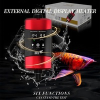 Chauffage externe pour aquarium et filtre haute puissance, plastique écologique noir, système de contrôle de la température pour aquarium de 2,5 L