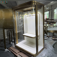 Premium Luxus-Schmuckvitrine Abschließbare Gehärtete Glasvitrine mit LED-Beleuchtung für Einkaufszentren Einzelhandelsgeschäfte Ladenausstattung