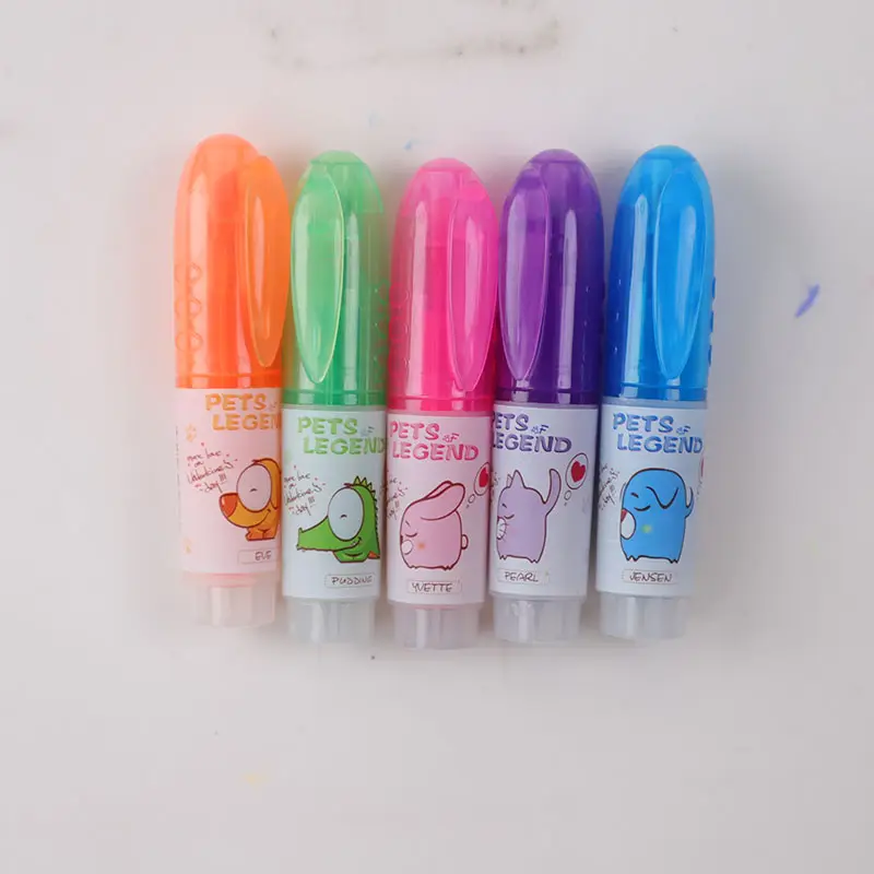 Popular Hot Selling Promotional Stick mini Highlighter Marker Pen With Colorful Ink
