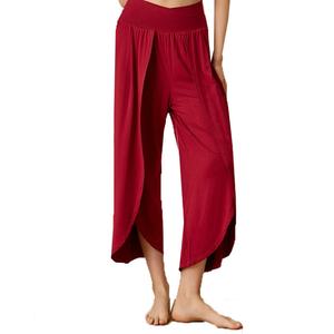 กางเกงโยคะเอวสูงแบบสั่งทำพิเศษ ระบายอากาศได้ดี น้ำหนักเบา พร้อมยางยืด สีพื้น สำหรับการทำสมาธิ - Product Image 4