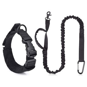 <span class=keywords><strong>Collar</strong></span> táctico para perro y Correa, <span class=keywords><strong>collar</strong></span> ajustable de nailon para entrenamiento al aire libre y correa elástica resistente con manos libres - Product Image 1