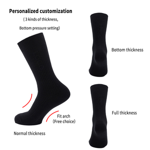 Chaussettes de créateur de mode OEM avec logo personnalisé <span class=keywords><strong>pour</strong></span> hommes <span class=keywords><strong>100</strong></span>% <span class=keywords><strong>coton</strong></span> blanc vierge Chaussettes de sport à impression personnalisée - Product Image 3