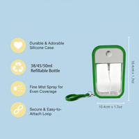 Vente en gros de désinfectant pour les mains liquide portable, respirant et écologique, 30/45 ml, flacons de brume corporelle personnalisables