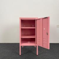 Mini casier pour maison moderne Armoire de rangement à une porte en métal et acier Petite armoire de rangement pour la maison avec 1 porte pour le salon