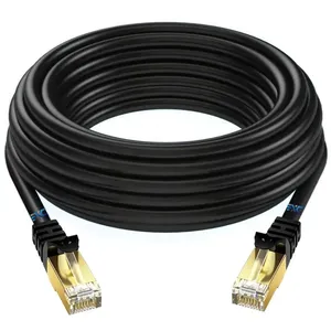 Cat8 ethernet כבל 100ft 40gbps 550mhz rj45 חתול 6 ג 'יגה בייט lan תיקון כבל תואם עם קונסולות משחק נתב טלוויזיה חכם