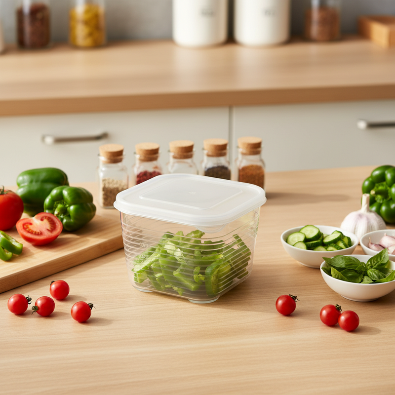 Reusable Portable PP Plastic Fridge Storage