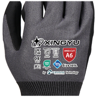 Guantes de Seguridad XINGYU A6 Calibre 21 ADAMAS Ultrafinos Resistentes a Cortes, Recubiertos de Nitrilo, Alta Destreza, para Trabajo Industrial y Mecánico
