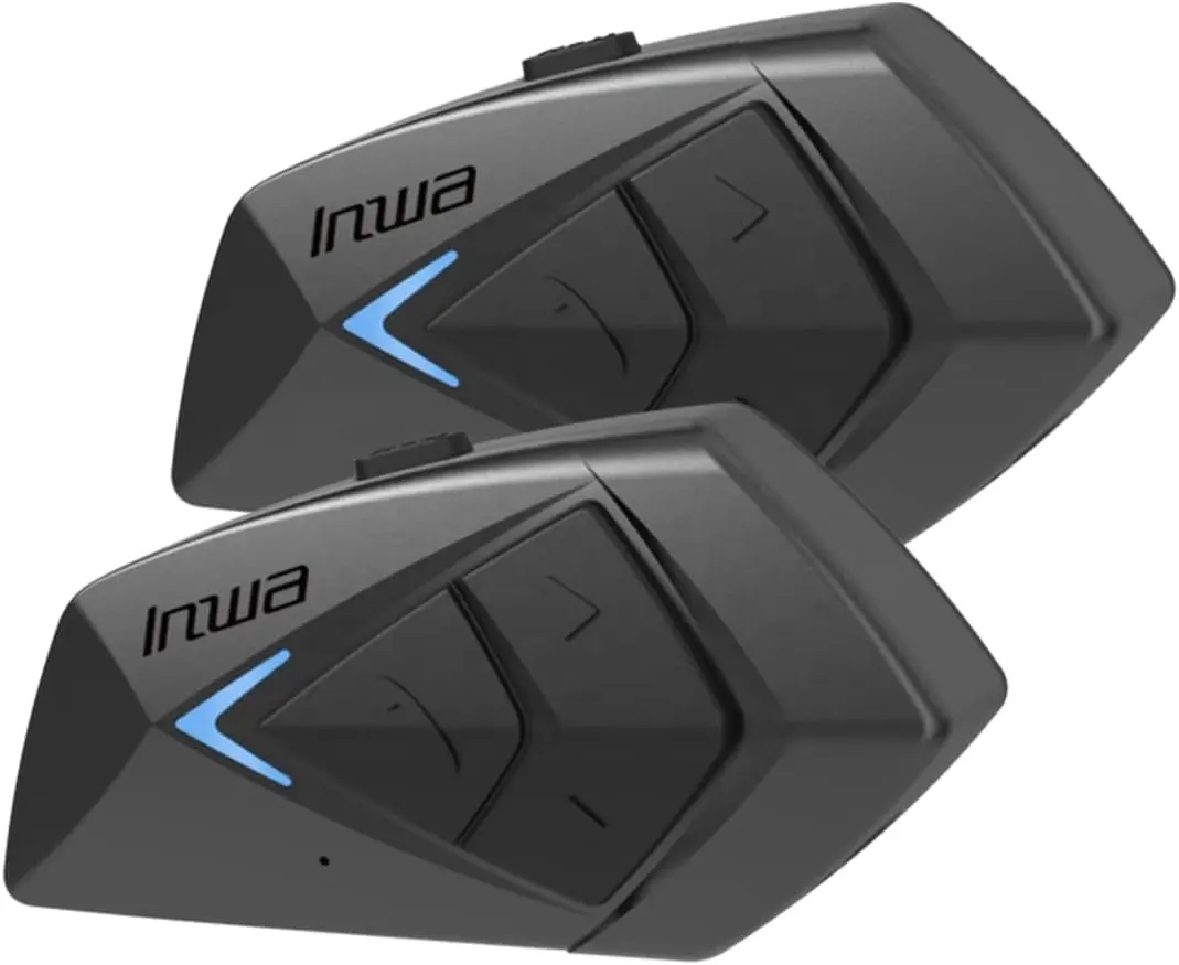 Inwa Motorfiets Bt Headset Ruisonderdrukking Helm Bt Headset Voor 1000M Voor 6 Rijders Groep, 2 Sets